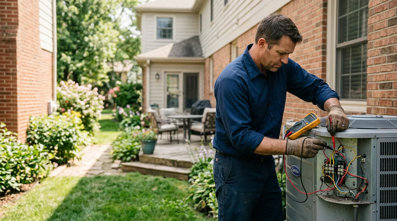 HVAC technician working near Andreas, PA